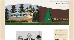 Desktop Screenshot of mckenziesportagefuneralchapel.com